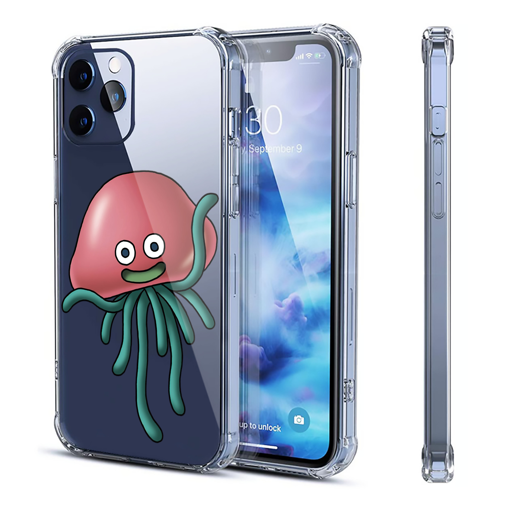 （画像用） ドラゴンクエスト Doragon Kuesuto Dragon Quest 【iPhone 12シリーズ対応】透明スマホケース（クリアソフトケース）